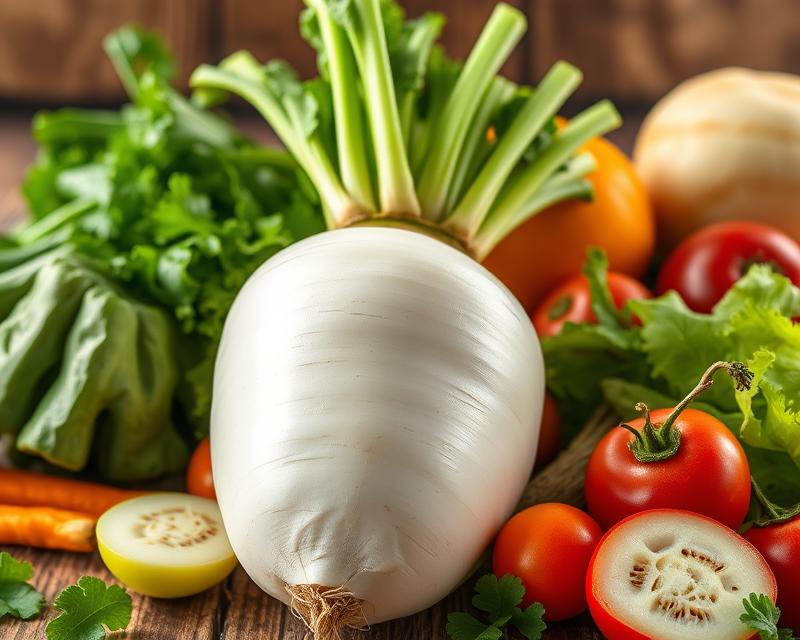 Rzodkiew japońska (daikon) – zdrowotne właściwości i zastosowanie